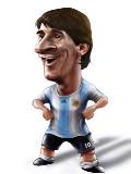Caricatura de Messi