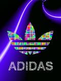 Logo Adidas sobre fondo Negro