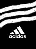 Adidas en Fondo Negro con Rayas