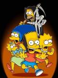 Los Simpson huyendo de la Muerte
