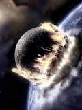 Asteroide impactando planeta