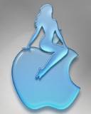 Logotipo de Apple con mujer